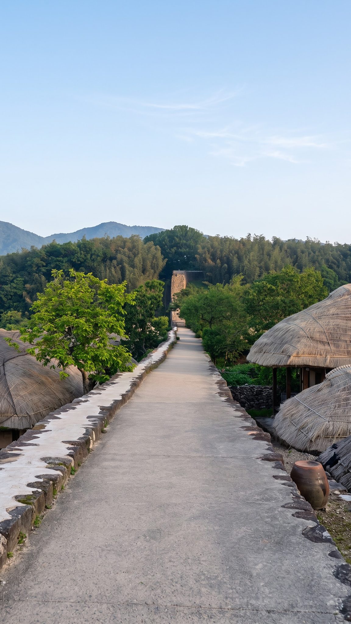 Thatched-roof houses and stone lanes of Naganeupseong